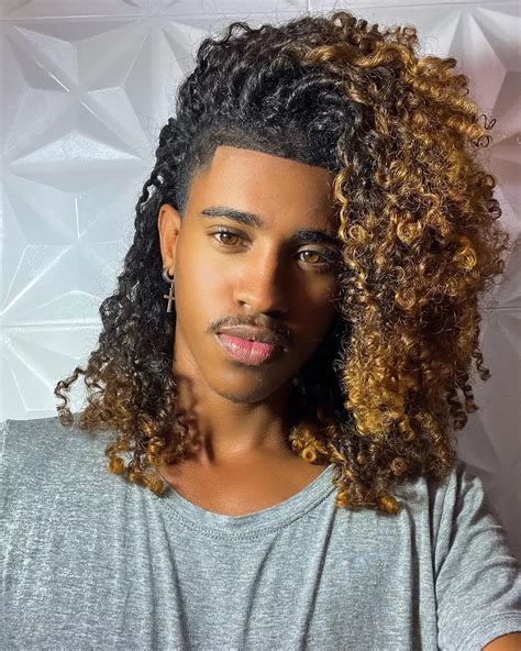 black curly hair mens|More.